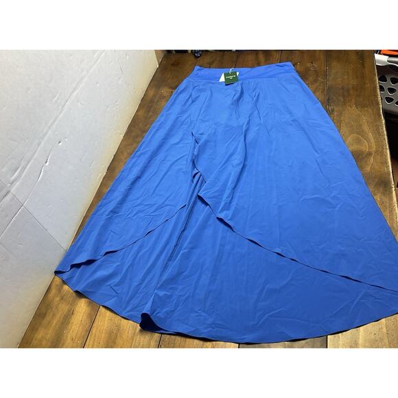 Halara Women's Breezeful High Waist Ruffle 2-in-1 Flowy Quick Dry Maxi Skirt L - Picture 1 of 13